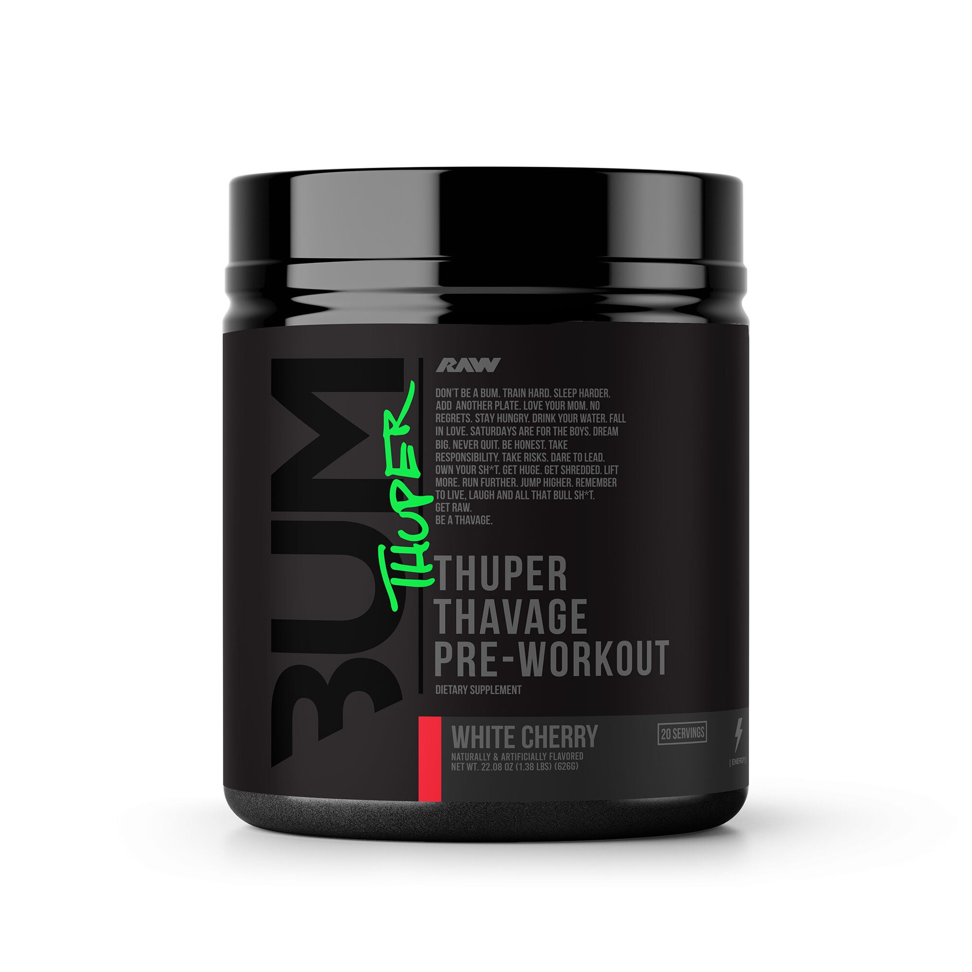 Thuper Thavage Pre-Workout - White Cherry (20 Servings) | GNC